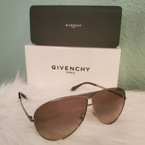 Men Givenchy 66mm Aviator Sunglasses
